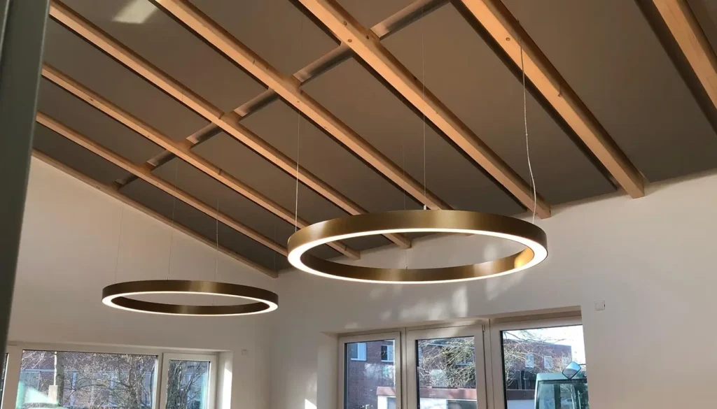 Runde Leuchten in einem Büro