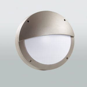 LED Decken-/ Wandanbauleuchten außen Ø365mm; 4.000K; 15W; RAL9007